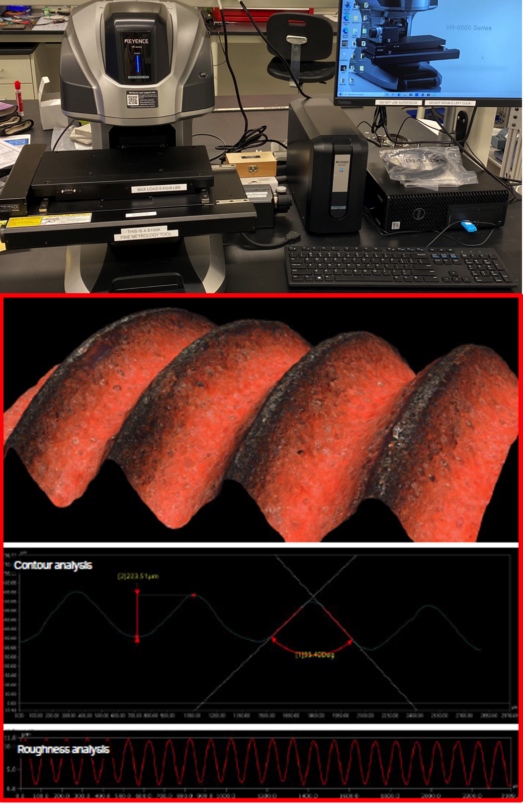 Keyence VR-6000 3D Optical Profilometer